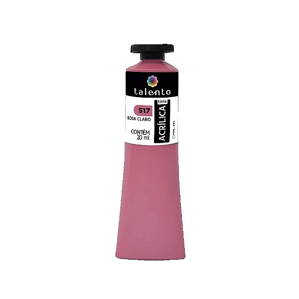 TINTA P/TELA 20ML 517 ROSA CLARO UND