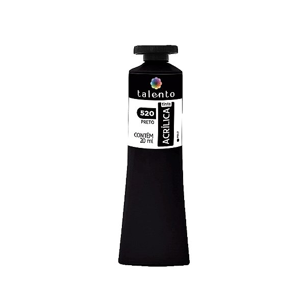 TINTA P/TELA 20ML 520 PRETO UND