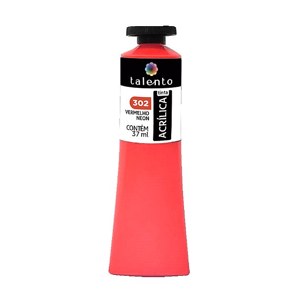 TINTA P/TELA 37ML 302 VERMELHO NEON UND