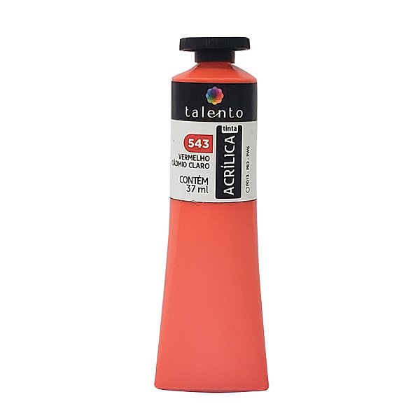 TINTA P/TELA 37ML 543 VERM.CADMIO CLARO UND