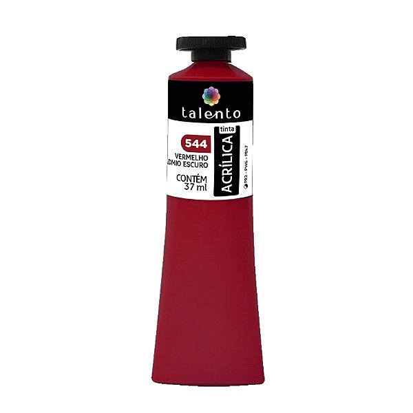 TINTA P/TELA 37ML 544 VERM.CADMIO ESCURO UND