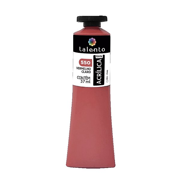 TINTA P/TELA 37ML 550 VERM.CLARO UND