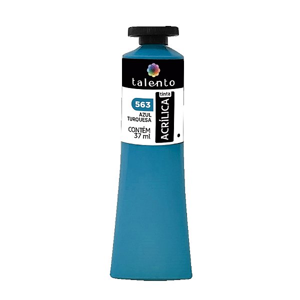 TINTA P/TELA 37ML 563 AZ. TURQUESA UND