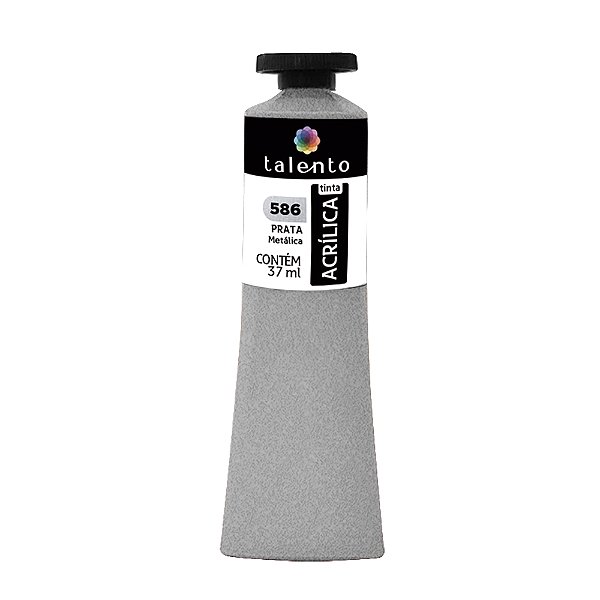 TINTA P/TELA 37ML MET. 586 PRATA UND