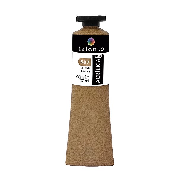 TINTA P/TELA 37ML MET. 587 COBRE UND