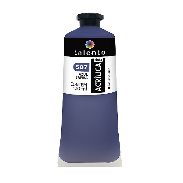 TINTA P/TELA 100ML 507-AZ.SAFIRA UND