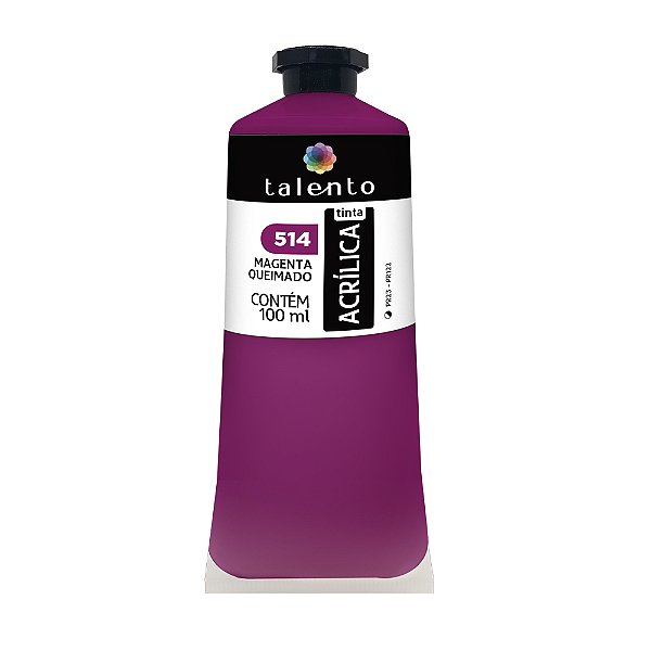 TINTA P/TELA 100ML 514-MAGENTA QUEIMADO UND
