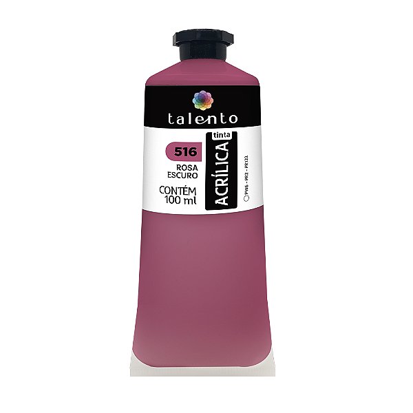 TINTA P/TELA 100ML 516-ROSA ESCURO UND