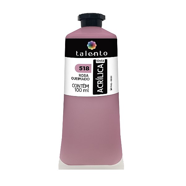 TINTA P/TELA 100ML 518-ROSA QUEIMADO UND
