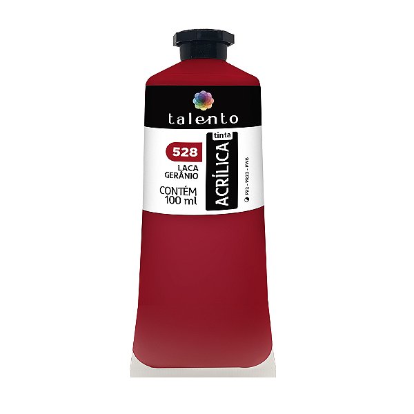 TINTA P/TELA 100ML 528-LACA GERANIO UND