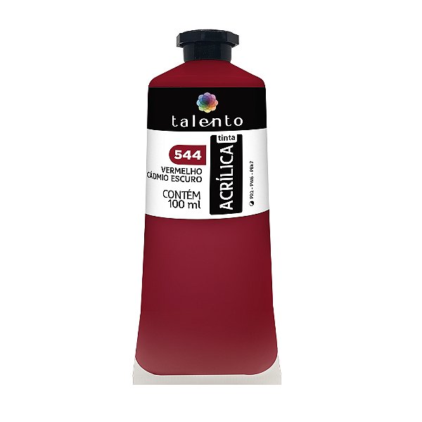 TINTA P/TELA 100ML 544 VERM.CADMIO ESCURO UND