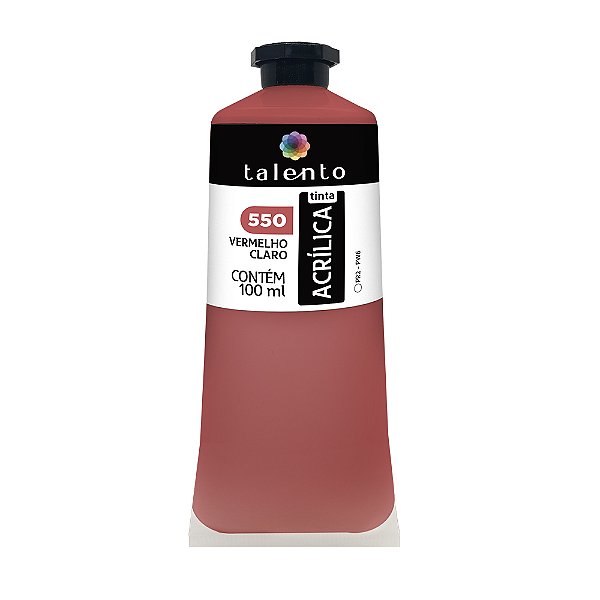 TINTA P/TELA 100ML 550 VERM.CLARO UND