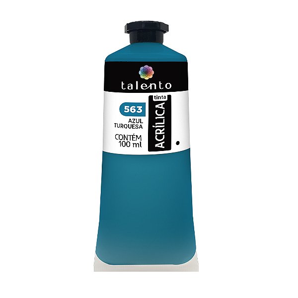 TINTA P/TELA 100ML 563-AZ. TURQUESA UND