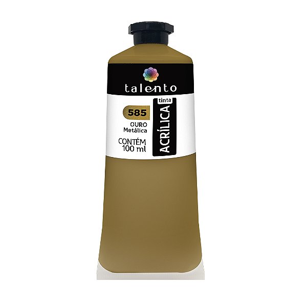 TINTA P/TELA 100ML MET. 585-OURO UND