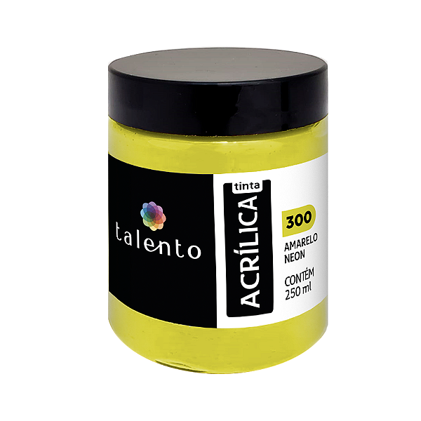 TINTA P/TELA 250ML 300-AMARELO NEON UND