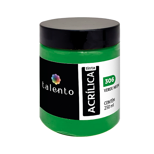 TINTA P/TELA 250ML 306-VERDE NEON UND