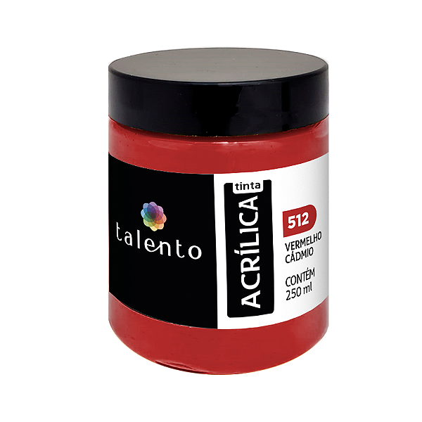 TINTA P/TELA 250ML 512-VERM.CADMIO UND