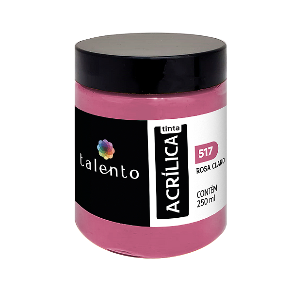 TINTA P/TELA 250ML 517-ROSA CLARO UND