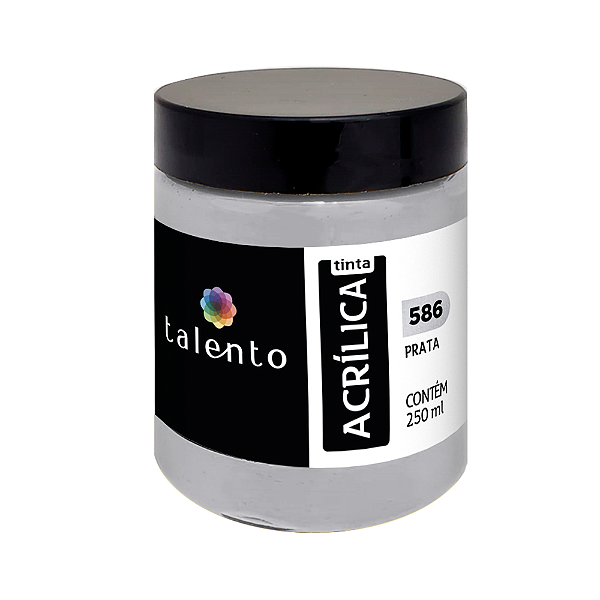 TINTA P/TELA 250ML MET. 586-PRATA UND
