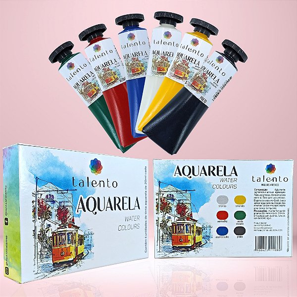 KIT AQUARELA 20ML 06 CORES UND