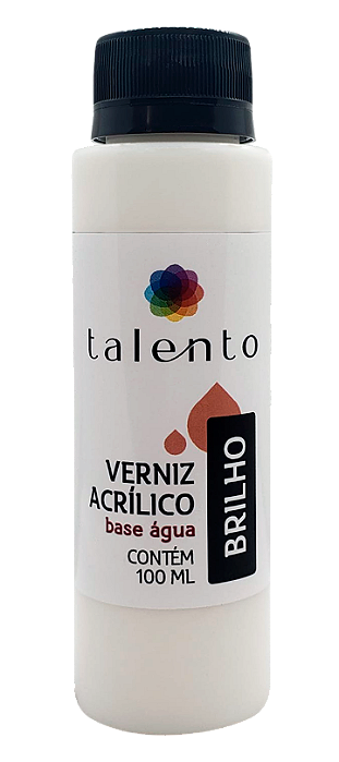 VERNIZ BRILHANTE P/TELA BASE ÁGUA 100ML UND