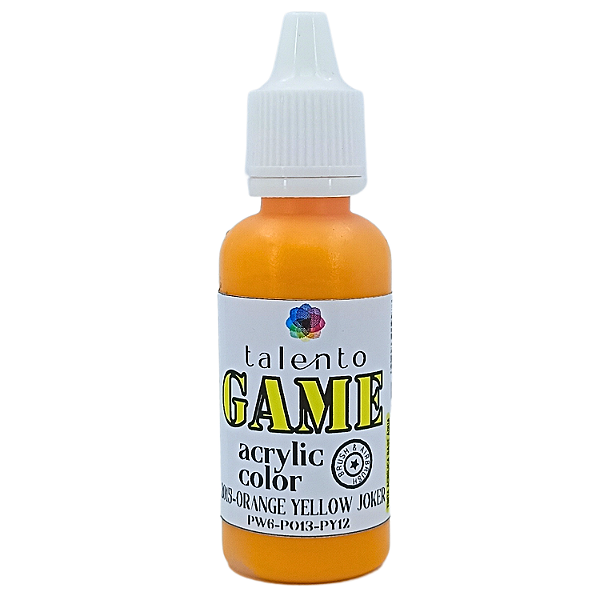 ACRYLIC COLOR GAME 2015 ORANGE YELLOW JOKER 20ML UND