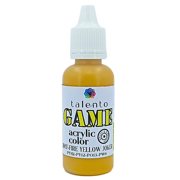 ACRYLIC COLOR GAME 2017 FIRE YELLOW JOKER 20ML UND