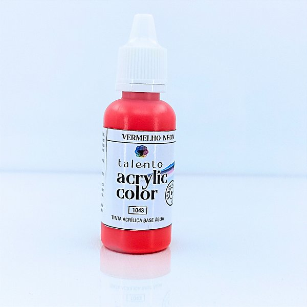 ACRYLIC COLOR 1043 VERMELHO NEON 20ML UND