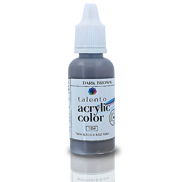 ACRYLIC COLOR 1054 DARK BROWN 20ML UND