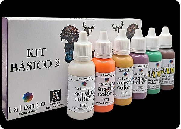 Kit Básico 2 - 6 cores 20ml - und