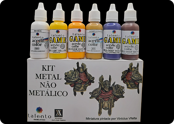 Kit Metal Não Metálico - 6 cores 20ml - und
