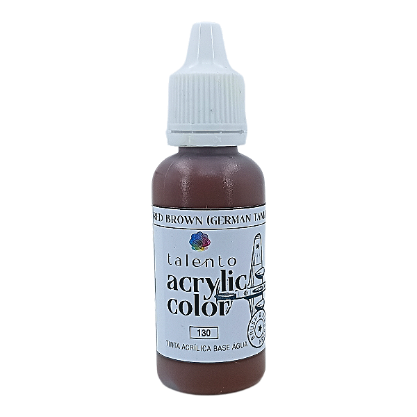 ACRYLIC COLOR 130 RED BROWN GERMAN TANK 20ML UND