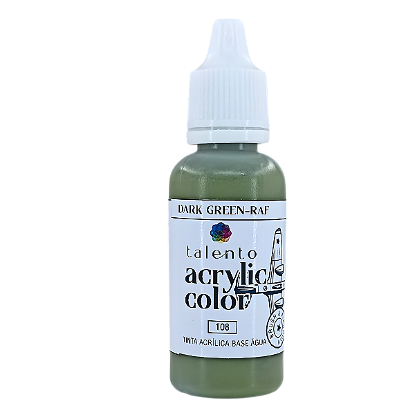 ACRYLIC COLOR 108 DARK GREEN - RAF 20ML UND