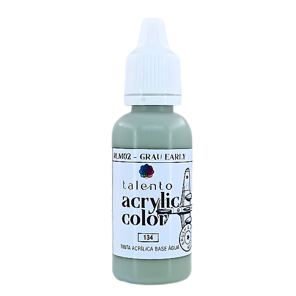 ACRYLIC COLOR 134 RLM 02 GRAU EARLY 20ML UND