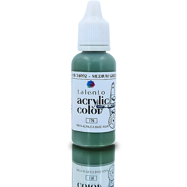 ACRYLIC COLOR 176 FS34092 MEDIUM GREEN 20ML UND