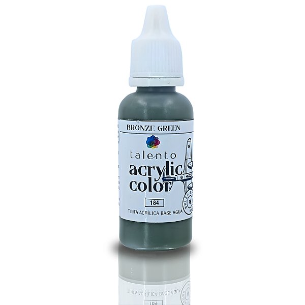 ACRYLIC COLOR 184 BRONZE GREEN 20ML UND