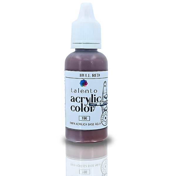 ACRYLIC COLOR 196 HULL RED 20ML UND