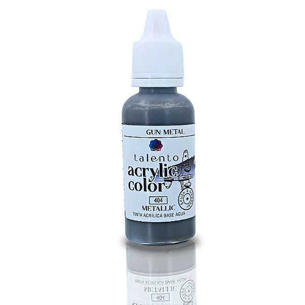 ACRYLIC COLRO METALLIC 404 GUN METAL 20ML UND