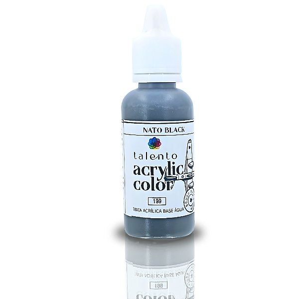ACRYLIC COLOR 199 NATO BLACK 20ML UND