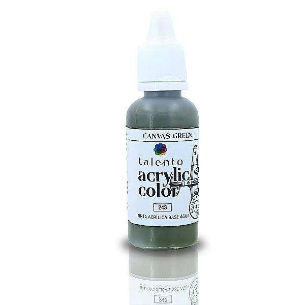 ACRYLIC COLOR 243 CANVAS GREEN 20ML - UND