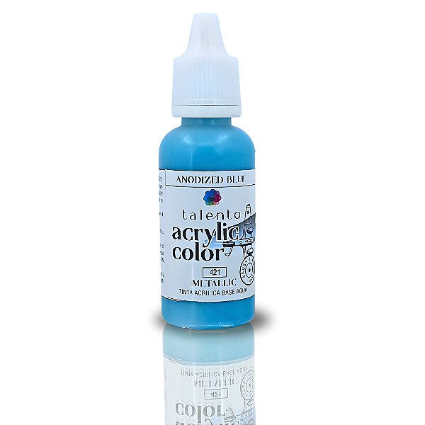 ACRYLIC COLOR METALLIC 421 ANODIZED BLUE 20ML UND