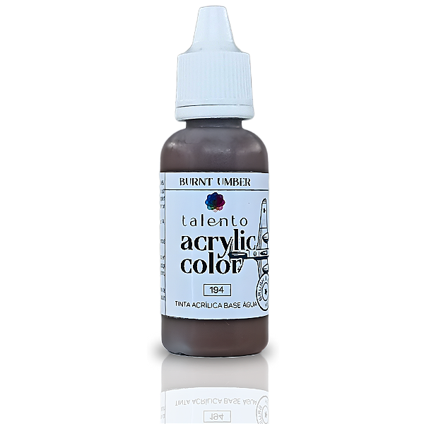 ACRYLIC COLOR 194 BURNT UMBER 20ML UND