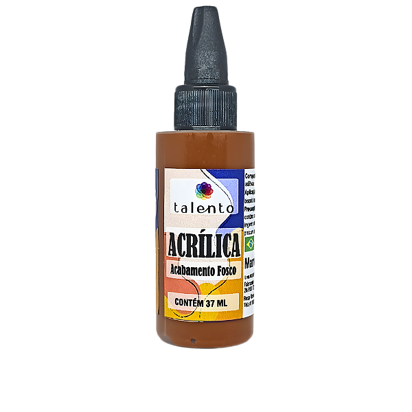 Tinta Acrílica Fosca 37ml - Marrom Terra