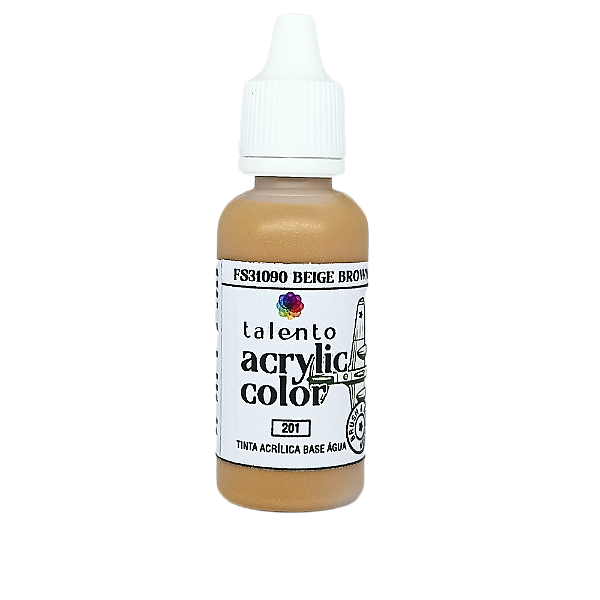 ACRYLIC COLOR 201 FS31090 BEIGE BROWN 20ML UND