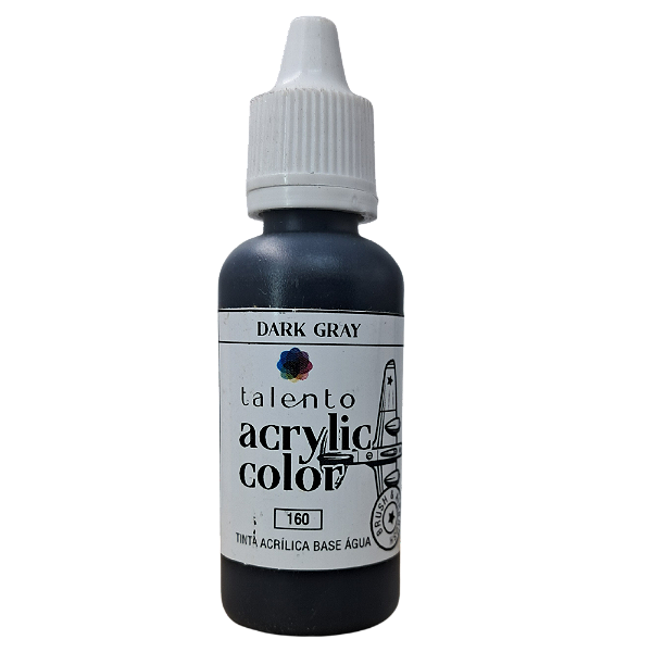 ACRYLIC COLOR 160 DARK GRAY 20ML UND