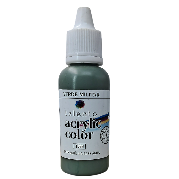 ACRYLIC COLOR 1059 VERDE MILITAR 20ML UND