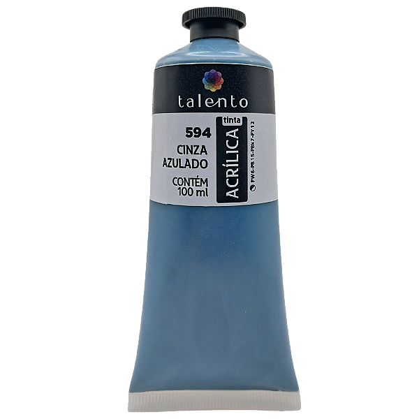 Tinta Acrílica para tela 100ml 594 Cinza Azulado - und