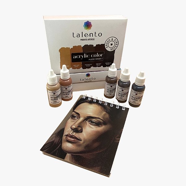 Kit Flesh Tones 2 + Bloco 11X15cm - und
