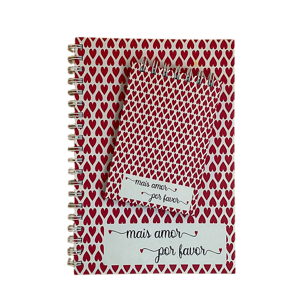 Kit Caderno + Bloco Mais Amor