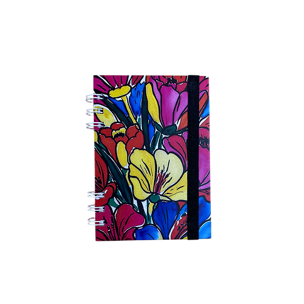 Caderno P Flower Pink